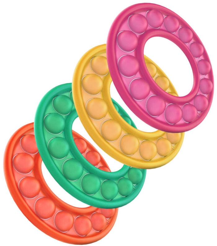 4 Pack Large It Fidget Toy Yellow Orange Green Pink 4 FPIB4689