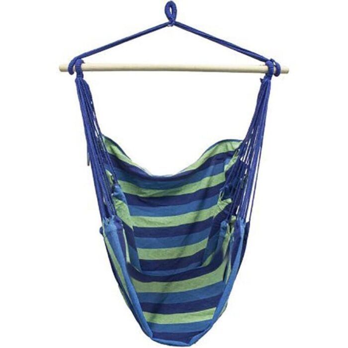 Brazilian Hammock Chair blue and green 1