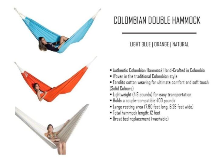 COLOMBIAN DOUBLE HAMMOCK 1319ba0d 6899 453f 9ded 7372fc3e8b3d