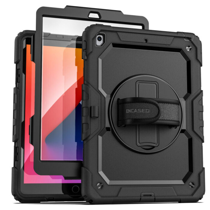 Encased Rugged Shield Case for iPad 10.2 8th7th Gen Black ENC10935