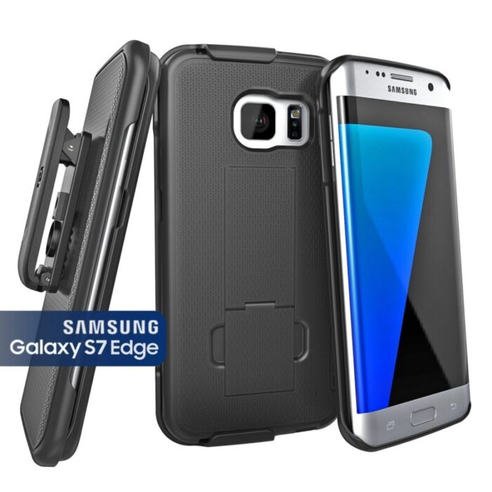 Galaxy S7 Edge Duraclip Case and Holster Black Encased HC11