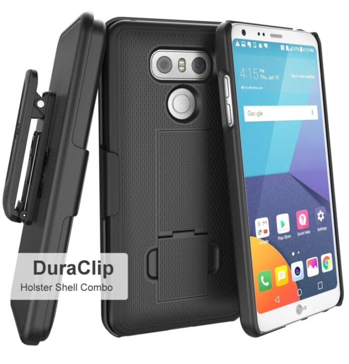 LG G6 Duraclip Case And Holster Black Black HC44