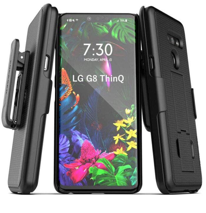 LG G8 Thinq Duraclip Case And Holster Black Black HC85