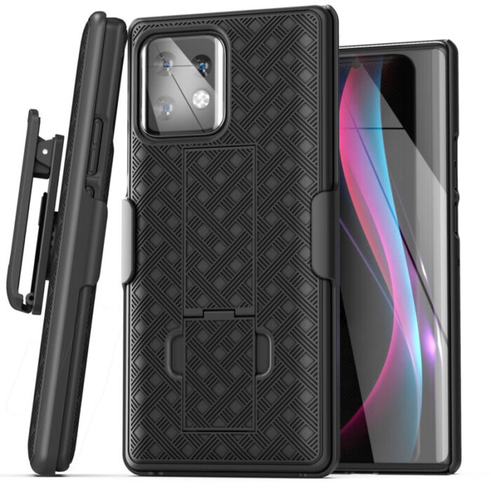 Moto Edge Plus 2023 DuraClip Case with Belt Clip Holster HC320 6