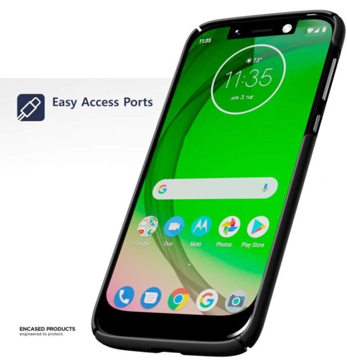 Moto G7 Play Slimline Case And Holster Black Black SL83 2