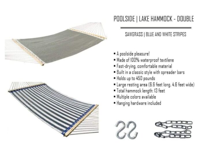 POOLSIDE LAKE HAMMOCK DOUBLE 2