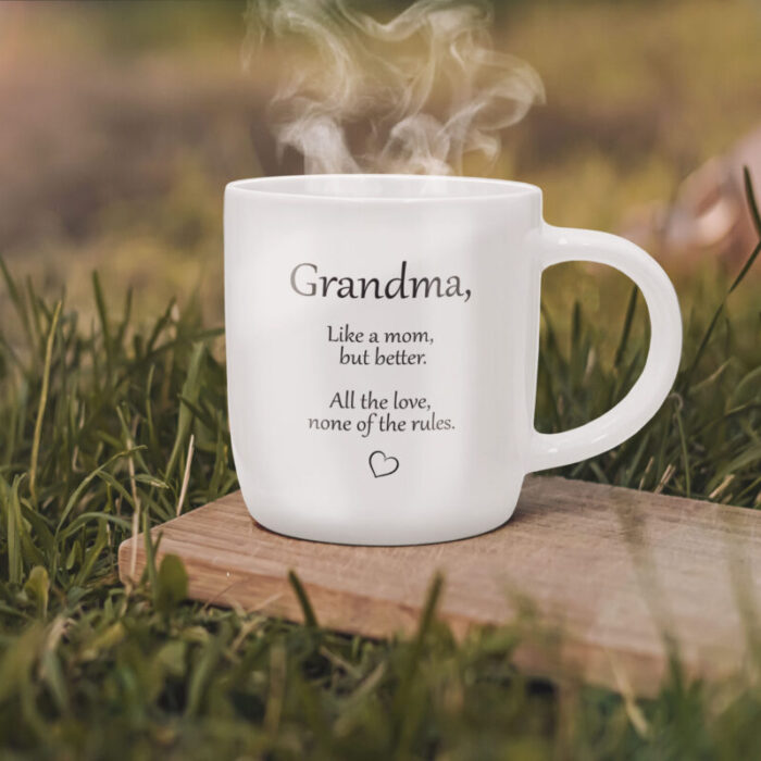 SoHo 12oz Ceramic Coffee Mug Grandma with Warmer CCM60517W 5