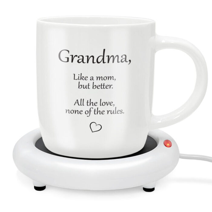 SoHo 12oz Ceramic Coffee Mug Grandma with Warmer CCM60517W 6