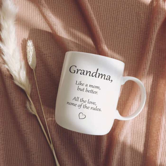 SoHo 12oz Ceramic Coffee Mug Grandma with Warmer CCM60517W 7