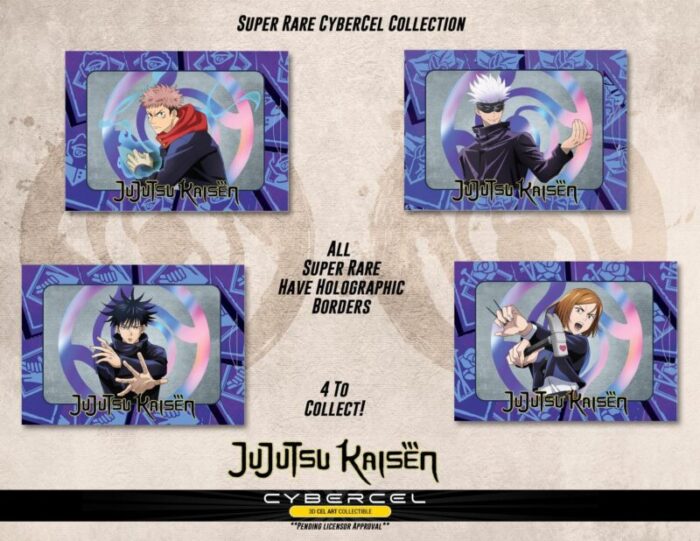 cybercel collectible art cards jujutsu kaisen series 1 sealed foil pack action toy figures spastic pops 619965