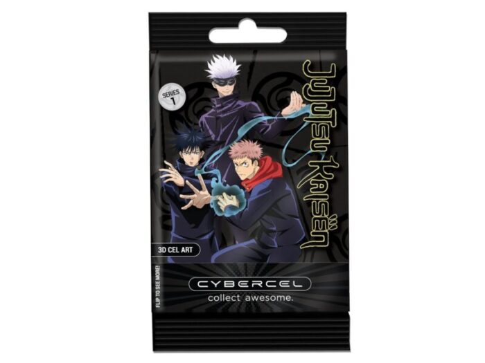 cybercel collectible art cards jujutsu kaisen series 1 sealed foil pack action toy figures spastic pops 686430