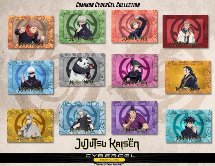 cybercel collectible art cards jujutsu kaisen series 1 sealed foil pack action toy figures spastic pops 975637