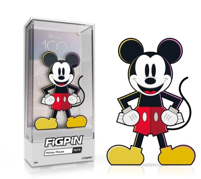 figpin classic disney d100 celebration mickey mouse 1075 action toy figures spastic pops 629645