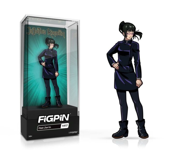 figpin classic jujutsu kaisen maki zenin 1417 edition size 1000 action toy figures spastic pops 534040