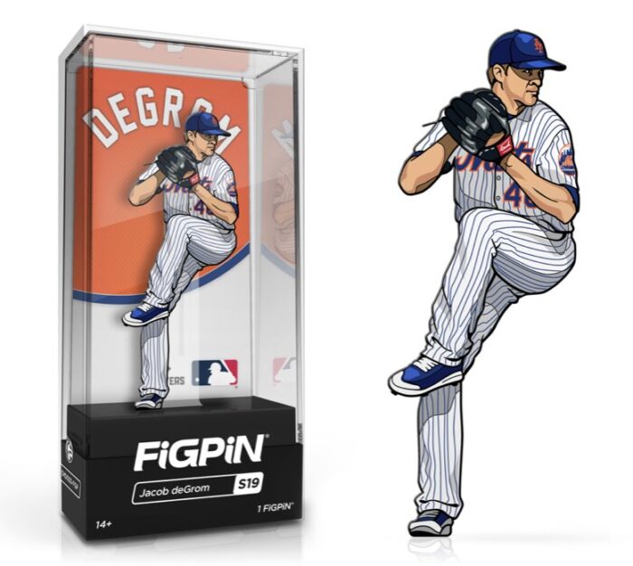 figpin classic mlb jacob degrom s19 figpin common 1st edition le2000 spastic pops 898210