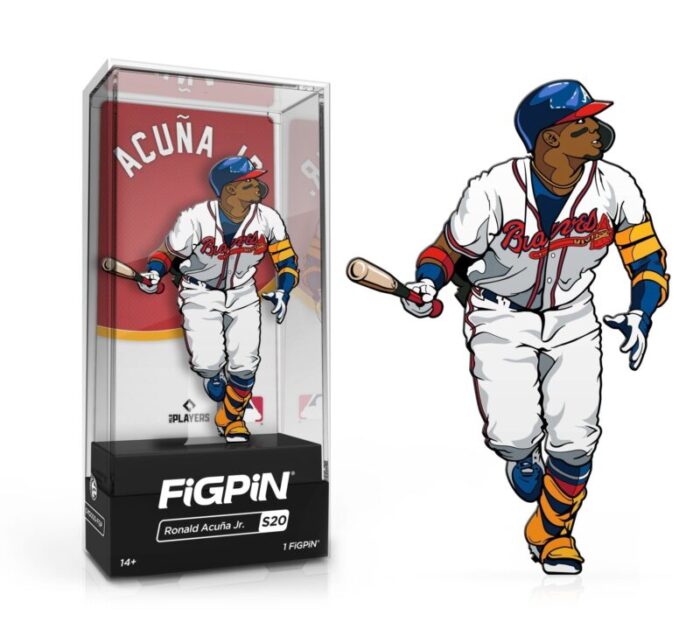 figpin classic mlb ronald acuna jr s20 figpin common 1st edition le2000 spastic pops 140616