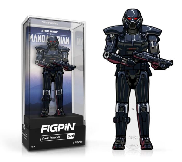 figpin classic star wars the mandalorian dark trooper826 1st edition le3000 spastic pops 209209