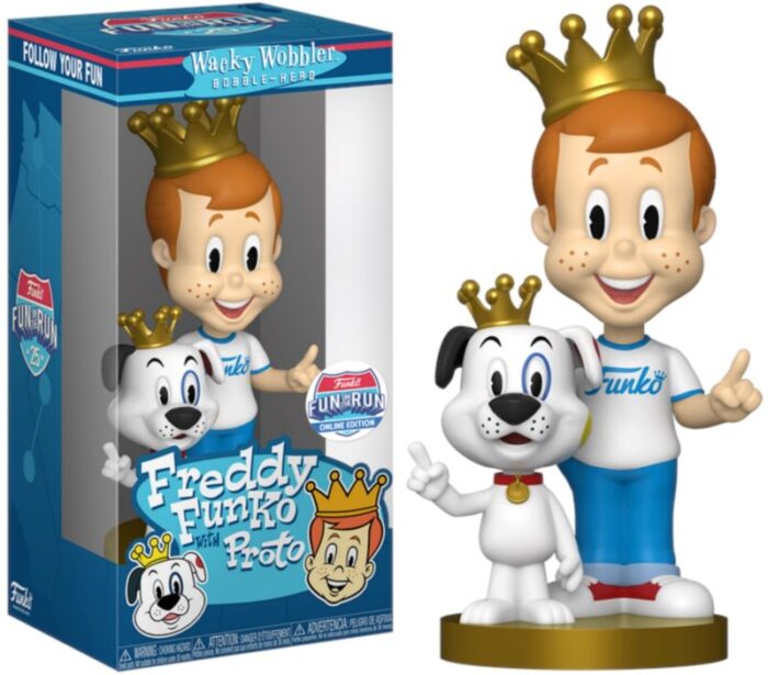 fun on the run funko wacky wobblers freddy funko with proto spastic pops 941453