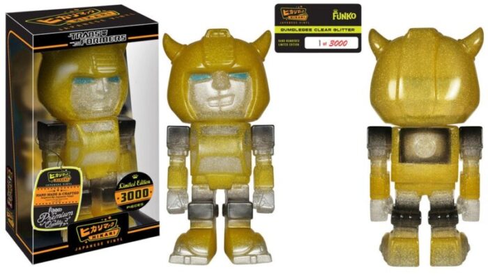 funko hikari transformers bumblebee clear glitter limited edition of 3000 action toy figures spastic pops 569060