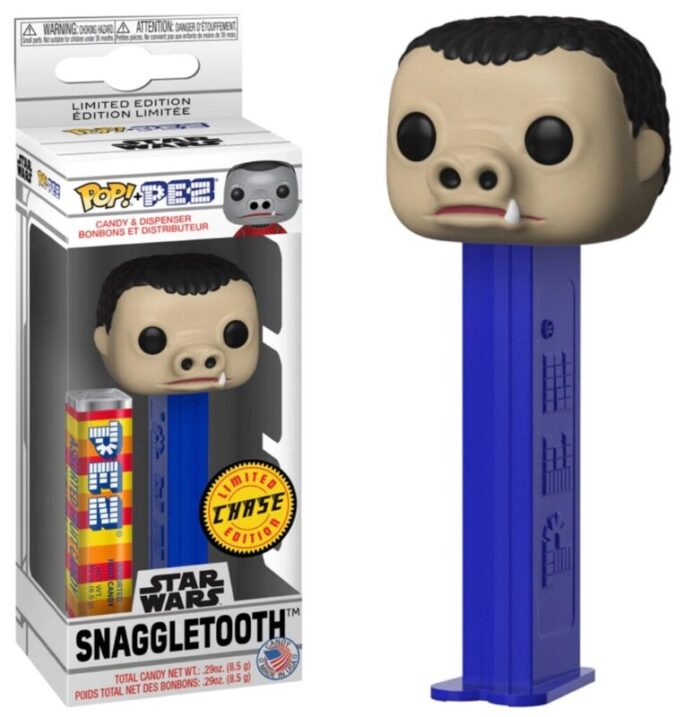 funko pop pez snaggletooth blue chase action toy figures spastic pops 420642