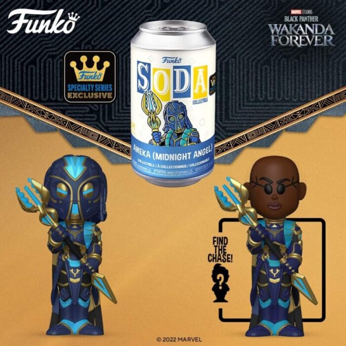 funko vinyl soda black panther wakanda forever aneka midnight angel specialty series exclusive 16 chance at chase order 6 for a sealed case action toy figures spastic pop 906902