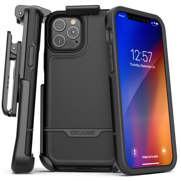 iPhone 12 Pro Max Rebel Case And Holster Black Black RB129BK HL