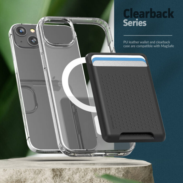 iPhone 14 Clearback Case with TPU Wallet Compatible with Magsafe MSCB25320 5