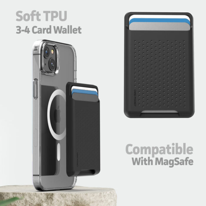 iPhone 14 Clearback Case with TPU Wallet Compatible with Magsafe MSCB25320 6