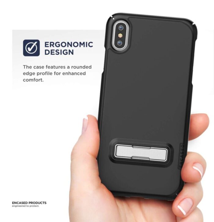 iPhone X Slimline Case and Holster Black Encased SL45 1