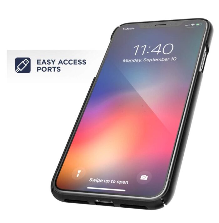 iPhone X Slimline Case and Holster Black Encased SL45 4