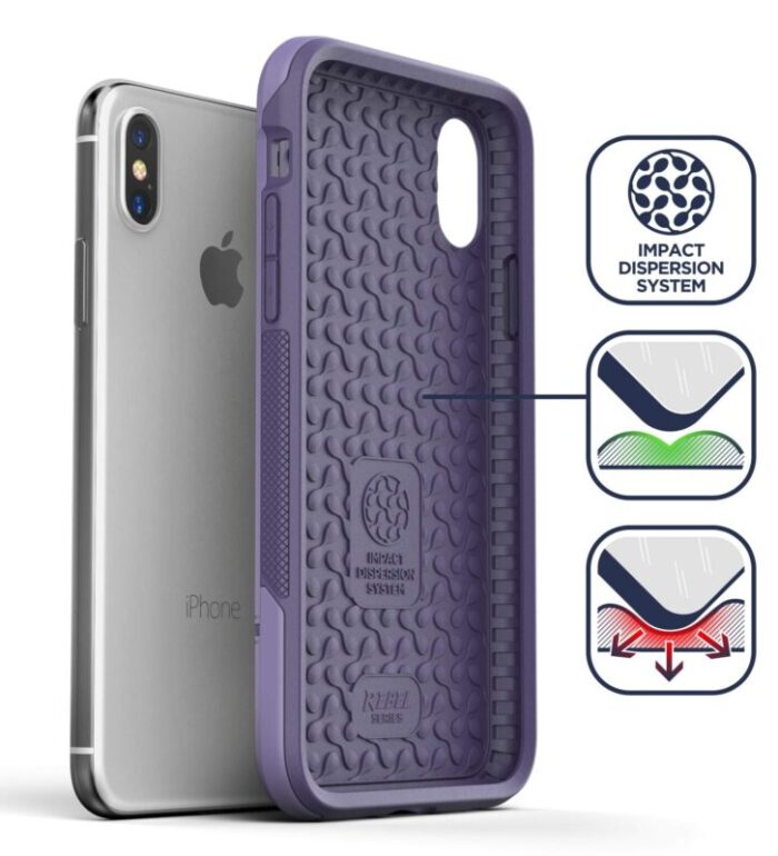 iPhone XS Max Rebel Case Purple Purple RB72PP 1