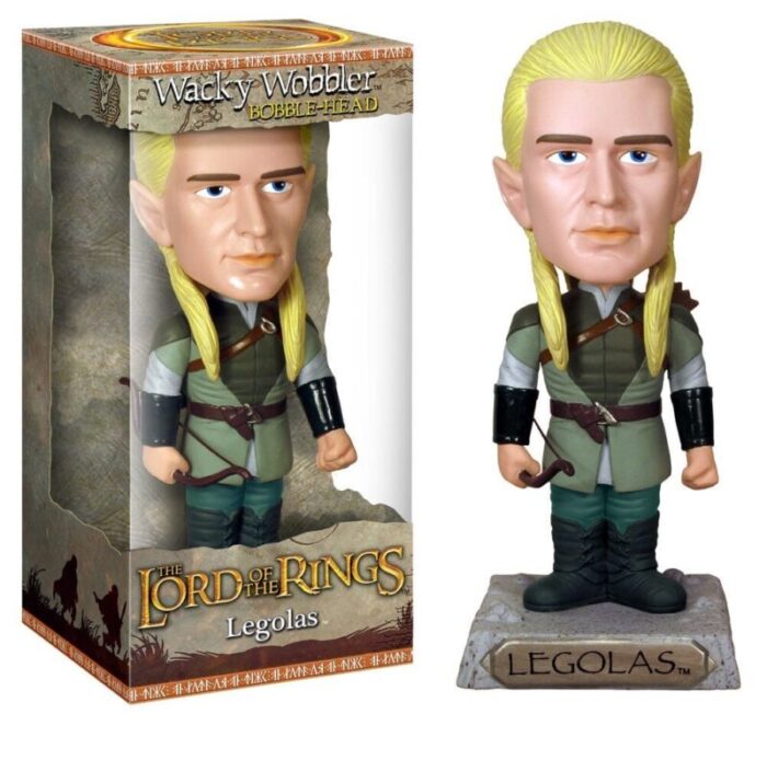 lord of the rings legolas funko wacky wobbler action toy figures spastic pops 942247