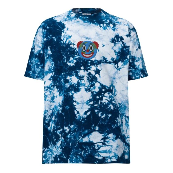 oversized tie dye t shirt navy white front 64f5e92349447