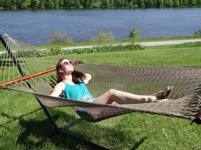 polyester rope hammock deluxe 1