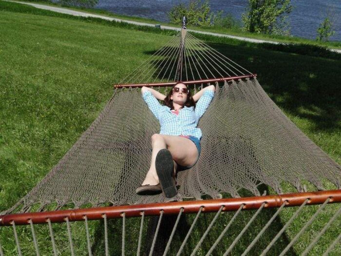 polyester rope hammock deluxe 6