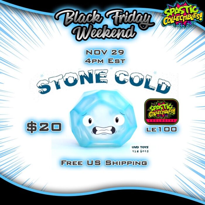 uvd toys le100 stone cold coal uvd toys x the bots spastic collectibles exclusive free shipping spastic pops 493348